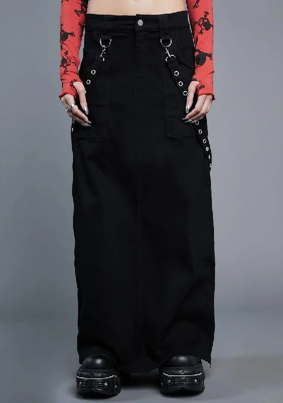 Women's Plus-Size Apparel Wreak Havoc Maxi Skirt