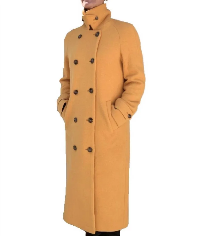 Women's Transitional Clothes Julia Long Coat In Sonne Gold