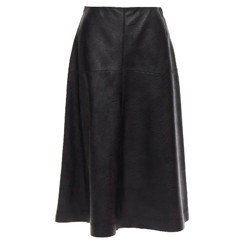 Women's Athletic Clothes Stella Mccartney Skin Free Vegan Leather A-line Midi Skirt