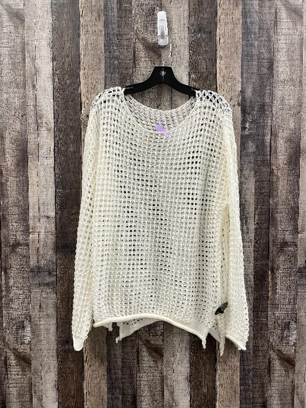 Sweater By Shein In Cream, Size: Xl