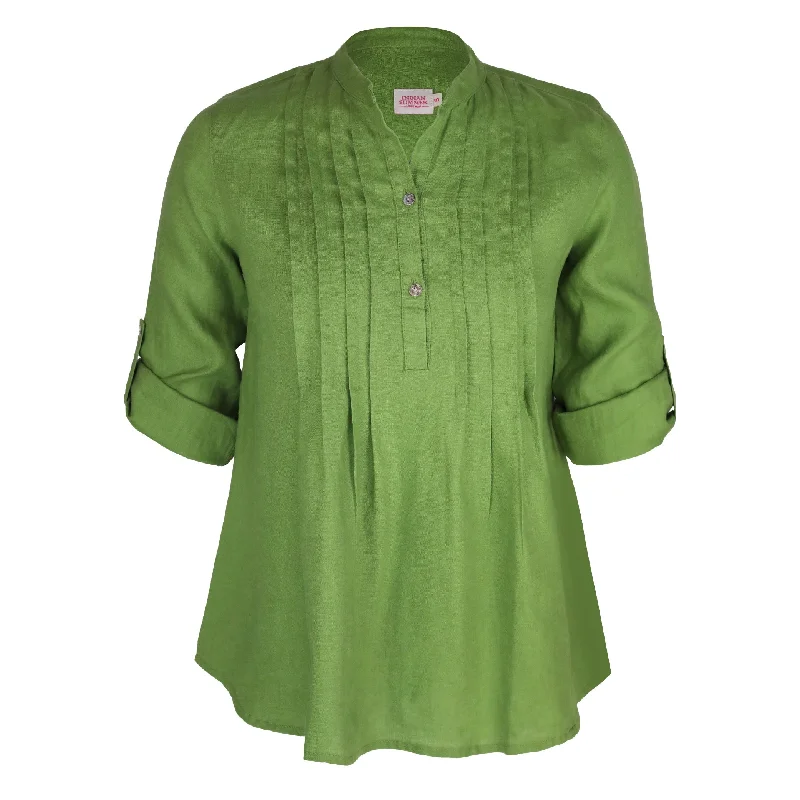 Women's Wedding Apparel Greta Pintuck Fern Shirt