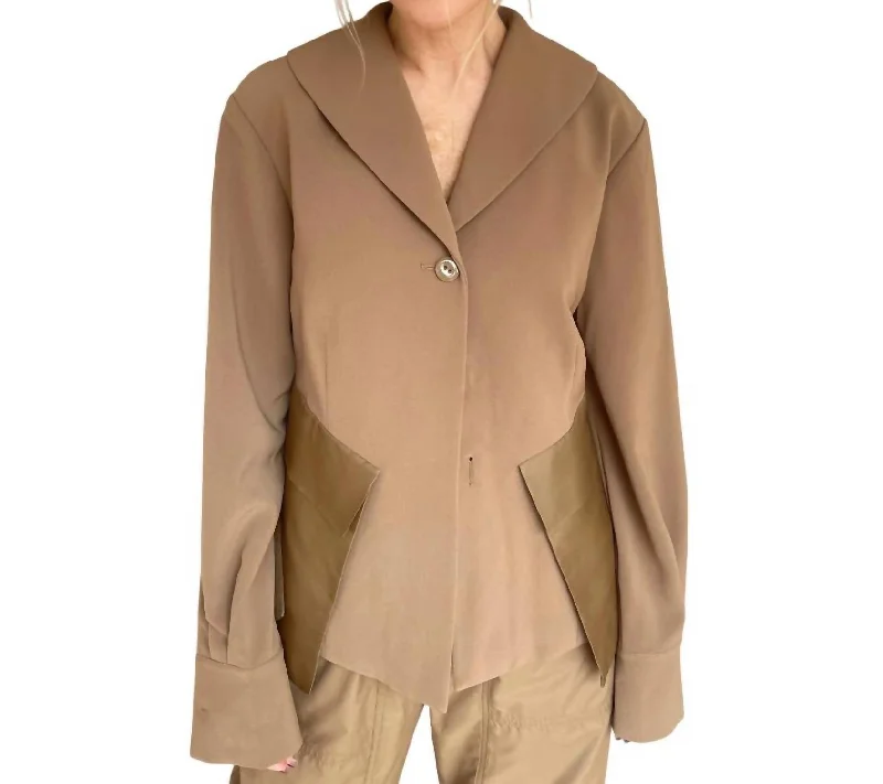 Women's Occasion Wear Clothes Archie Open Jacket In Coffee Brown