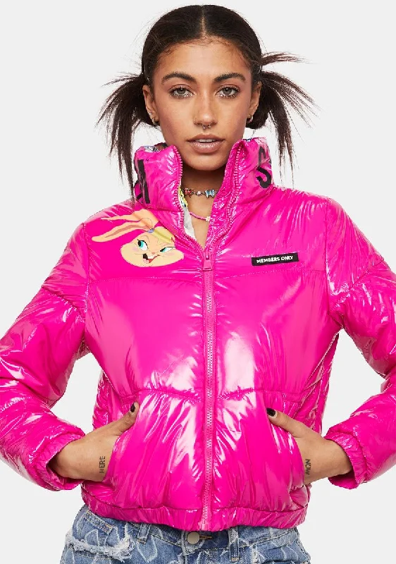 Women's Active Outfit For Fitness X Space Jam High Shine Puffer