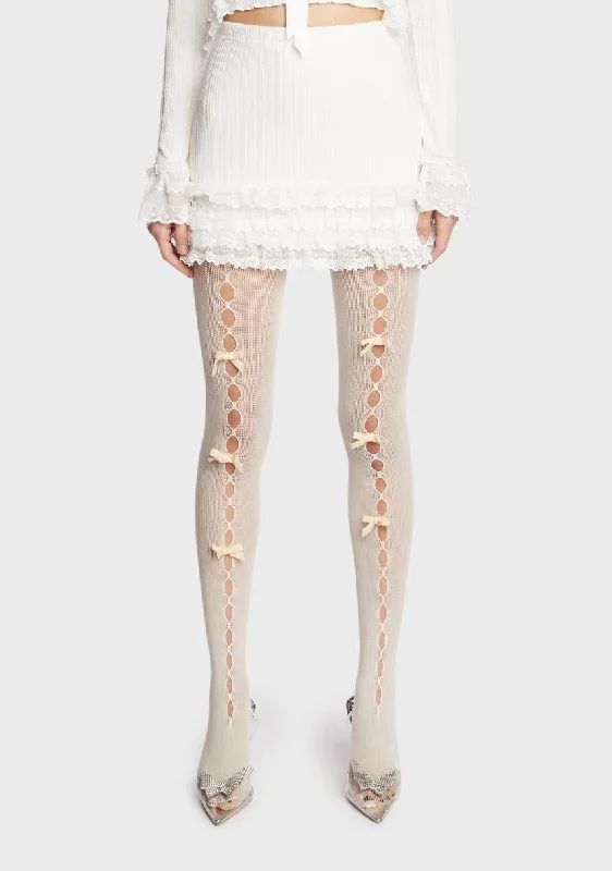 Women's Attire Mistletoe Moves Mini Skirt - Off White