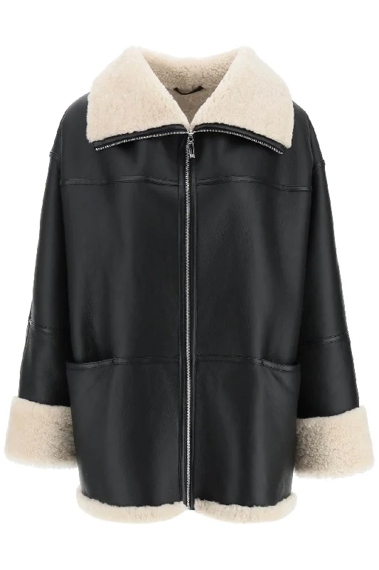 Women's Travel Garments Toteme Women's Oversized Shearling Jacket