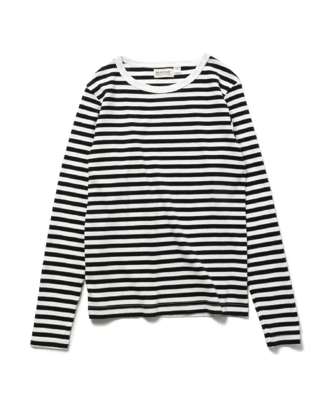 Women's Vintage-Inspired Outfit Beams Boy O.1cBDR CRLS - Black|Off White