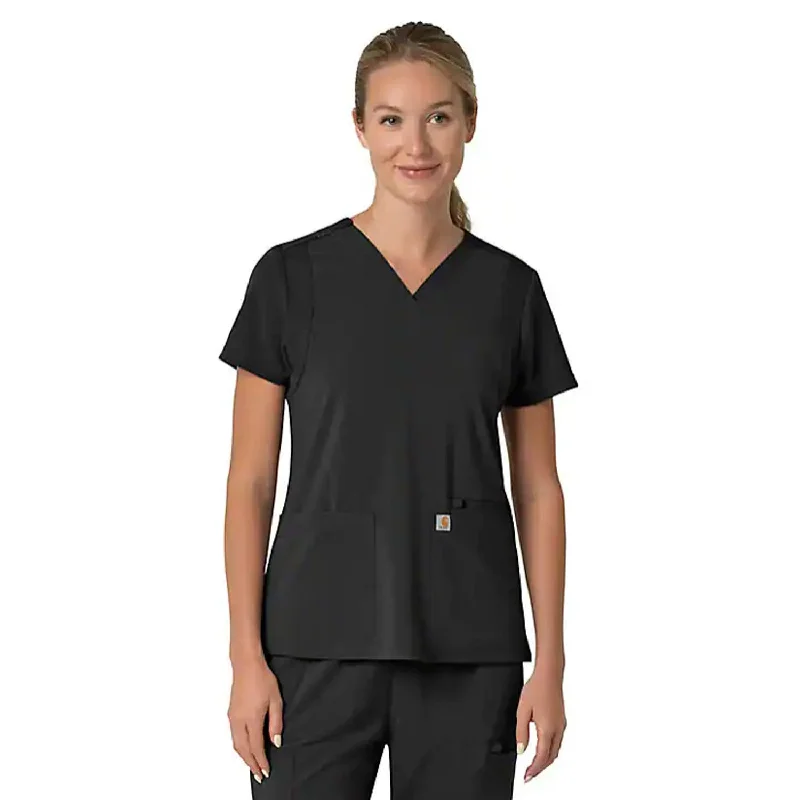 Fashion-Forward Women's Clothing Carhartt Women's Force Flex Panel V-Neck Scrub Top