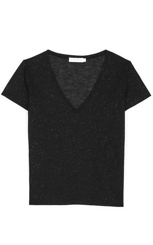 Vintage-Inspired Women's Clothes Selvie Black Tshirt