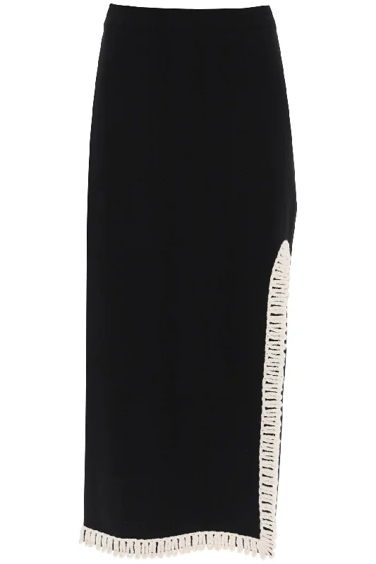 Women's Elegant Clothing Sets By Malene Birger Women's Gabie Maxi Skirt With Crochet Trims