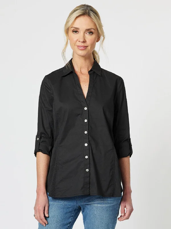 Fashion-Forward Women's Clothing Emma Rib Detail Shirt