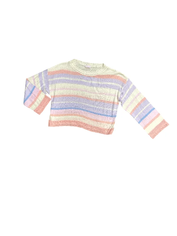 Sweater By Pink Lily In Striped Pattern, Size: Xl