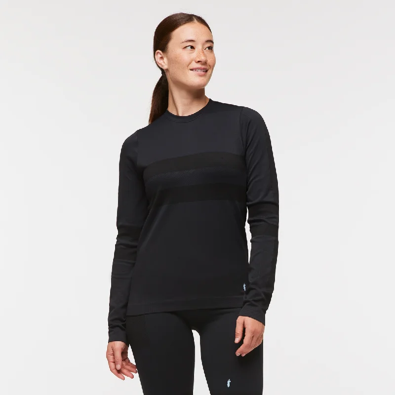 Comfortable Garments For Women Debajo Seamless Baselayer Crew - Women's