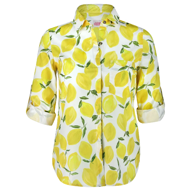 Women's Cozy Outfit For Lounging Kelly CB Lemons Shirt