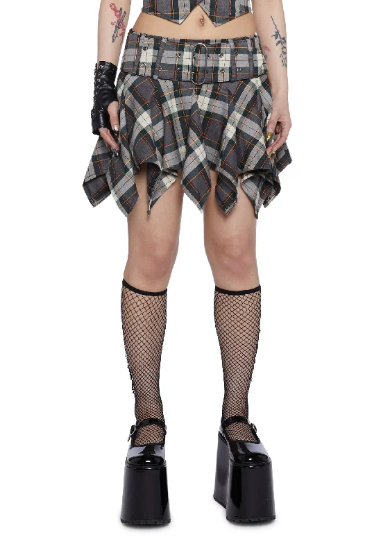 Plus-Size Women's Clothing Punk Revival Mini Skirt