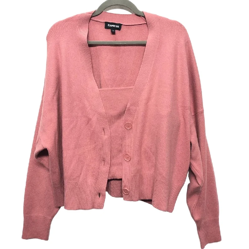 Sweater 2pc By Express In Pink, Size: Xl