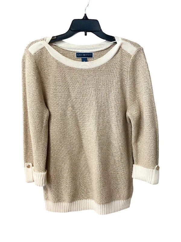 Sweater By Karen Scott In Tan, Size: M