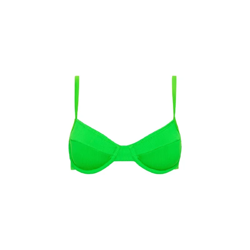 Women's Wardrobe Apparel Women's Ditzy Underwire Bikini Top In Peppermint