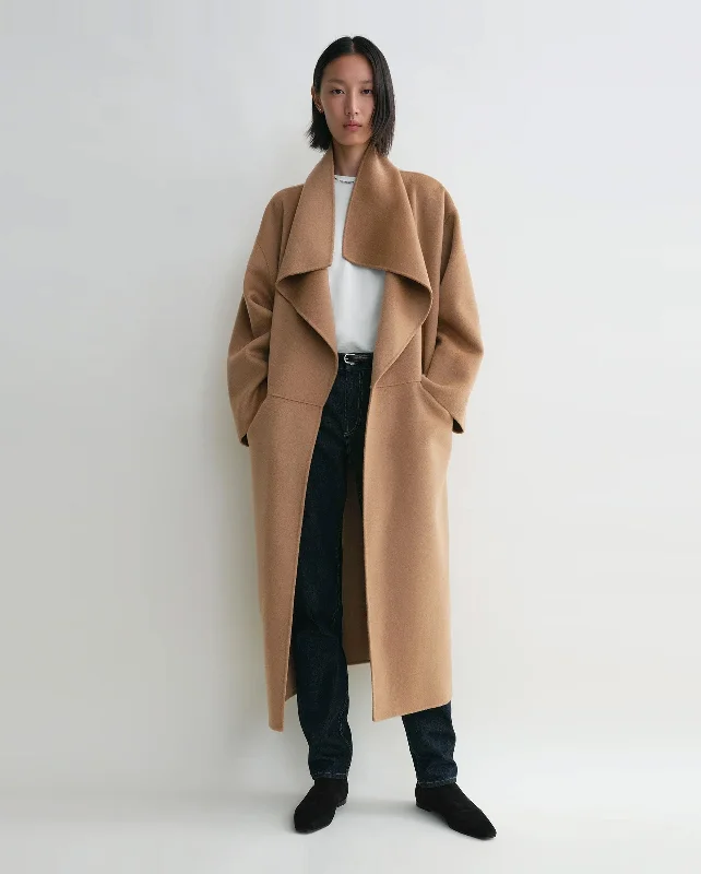 Women's Cozy Clothes SIGNATURE WOOL CASHMERE COAT / CAMEL