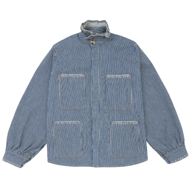 Women's Travel Outfit Set *NEW* Pablo Jacket in Striped Denim