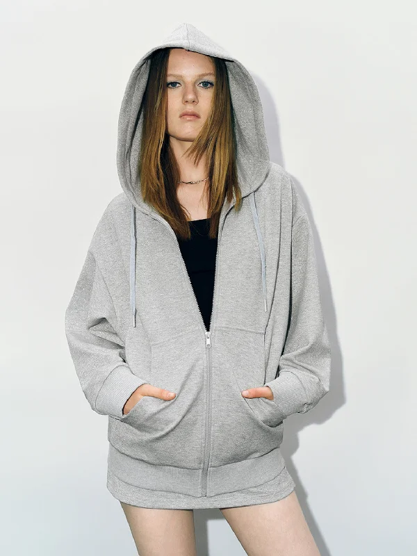 Women's High-Fashion Outfit Hoodie Zip Up Front Jackets