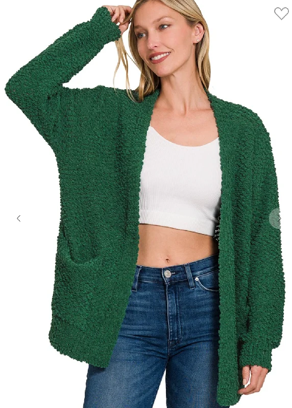 Women's Holiday Outfit Always Popcorn Cardi Style 1