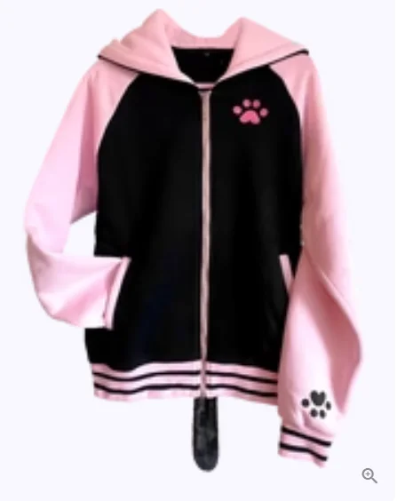 Women's Seasonal Wardrobe Clothing Pink and Black Cat Ita Jacket