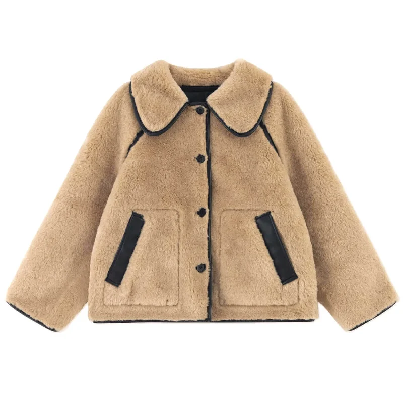 Clearance Event – Grab Stylish Outfits Before They're Gone Reversible Faux Fur Coat in Vanilla by The Tiny Big Sister