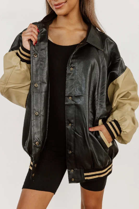 Women's Outerwear Clothing VARSITY VIBES COLORBLOCK JACKET