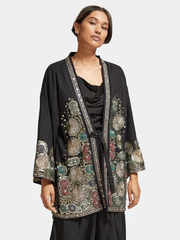 Women's Travel Garments Embroidered kimono jacket