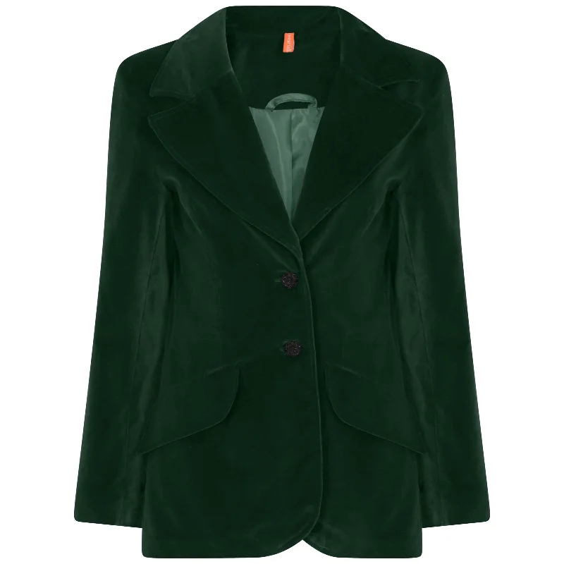 Women's Vintage Clothes Susan Velvet Jacket Green