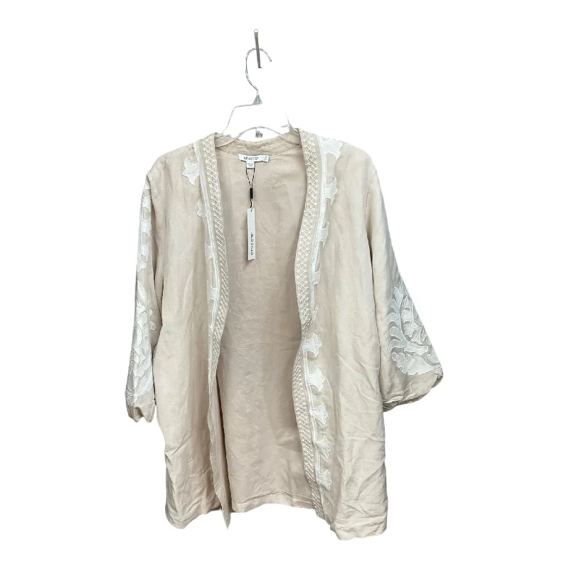 Charming Women's Outfit For Special Occasions Beige Jacket Other Chicos, Size 1.5