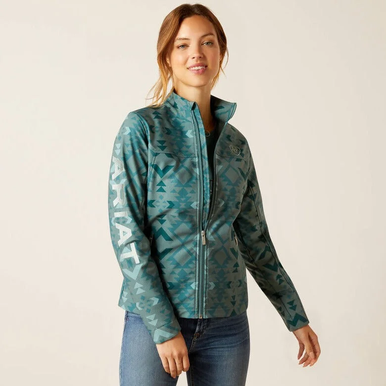 Women's Wedding Apparel Ariat Women's Team Softshell Pinewood Print Jacket