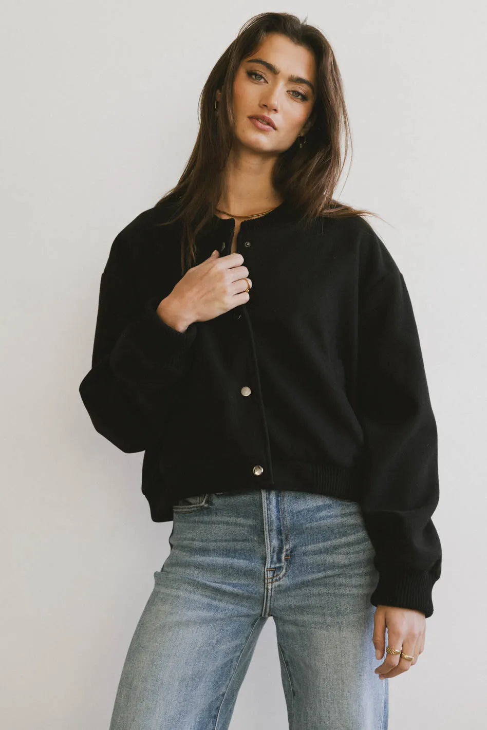 Women's Clothing For Travel Molly Bomber Jacket in Black