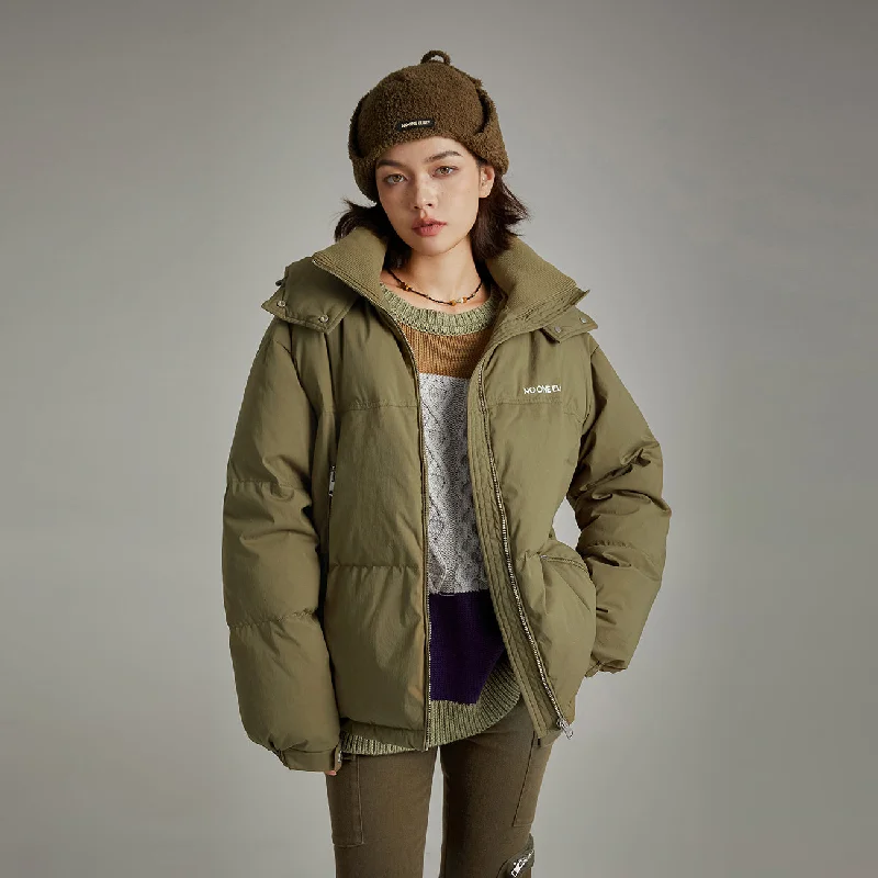 Women's Elegant Clothes Hooded Loose Padded Jacket