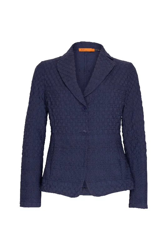 Women's Clothes For Outdoor Events High Revere Jacket - Indigo Jacquard 7804