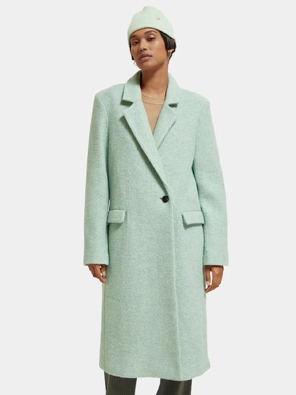 Women's Party Outfit Single-breasted boucle coat