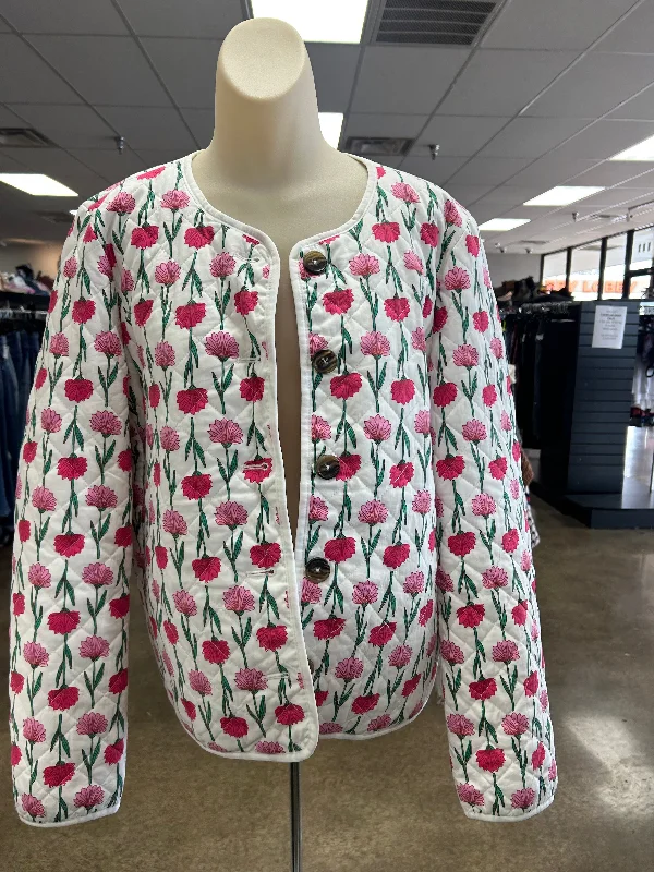 Women's Clothes For Work Jacket Puffer & Quilted By J. Crew In Floral Print, Size:Xl