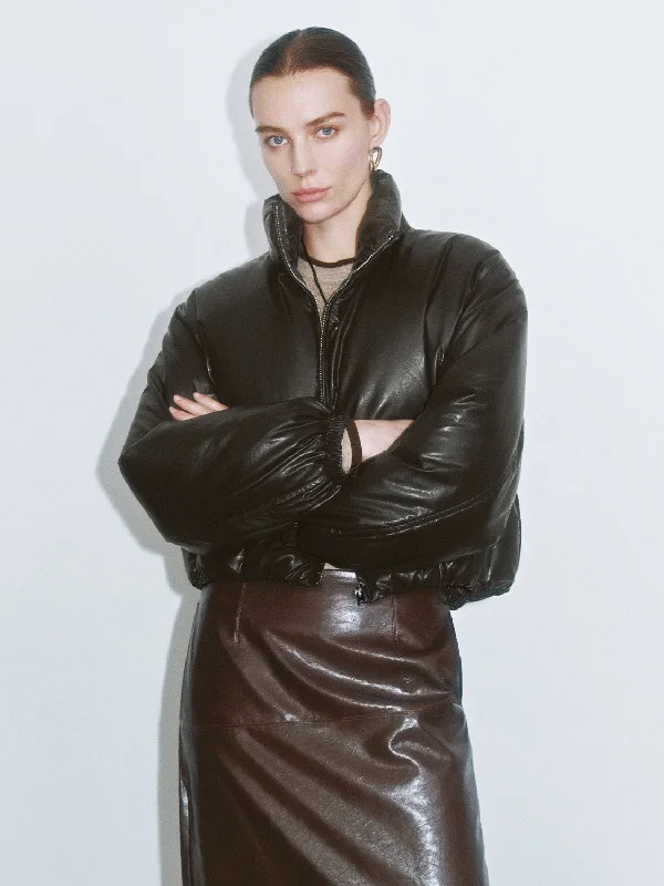 High-End Fashion, Low-End Prices – Sale Happening Now Leather Down Outerwear