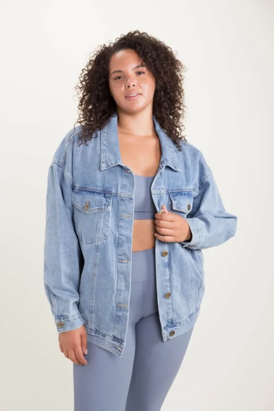 Chic Clothes For Women Cleo Denim Jacket - Plus