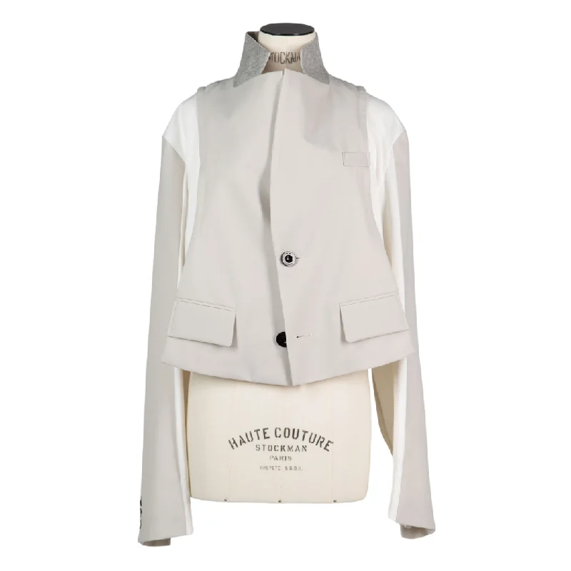 Luxury Women's Clothing Suiting x Knit Jacket