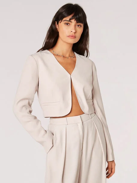 Big Savings On Modern And Classic Fashion Looks Open Angled Cropped Bolero