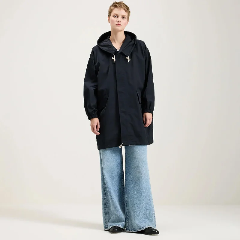 Unbeatable Discounts On The Latest Fashion Trends Laos Hooded Parka in Navy by Bellerose