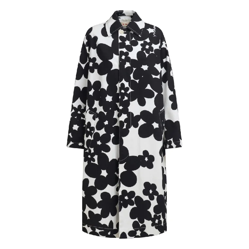 Women's Formal Event Outfit Floral Dustercoat