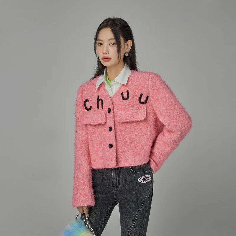 Women's Workout Clothing Sweet Chuu Girl Tweed Jacket