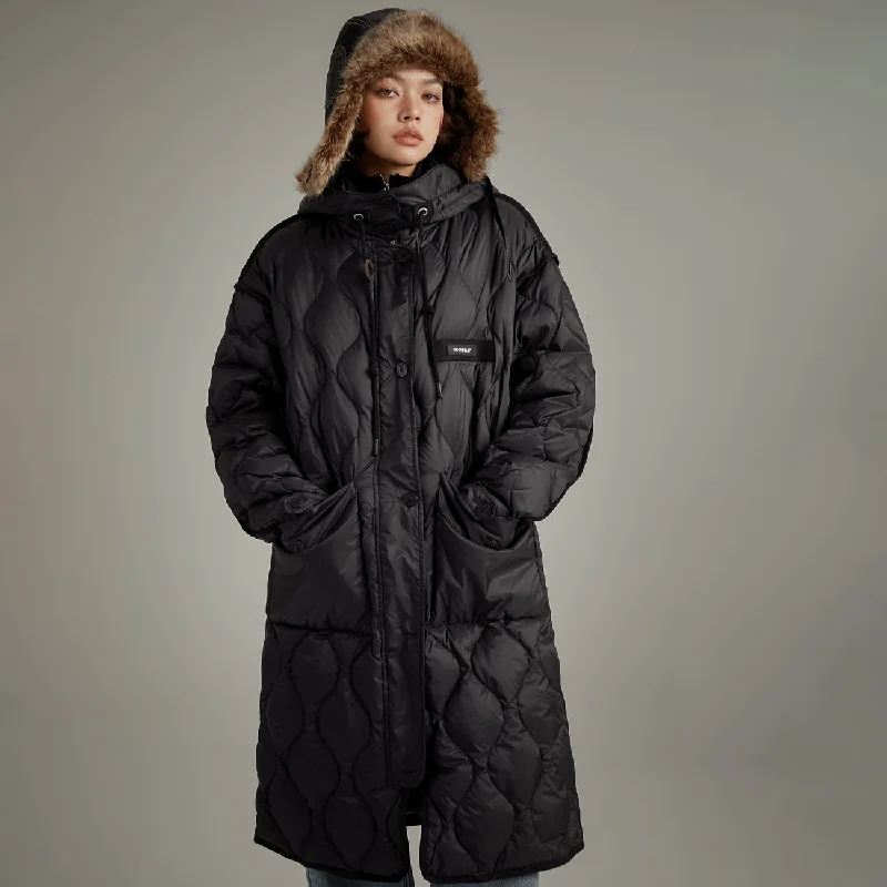 Trendy Athleisure Clothing For Women Hooded Quilted Padded Coat