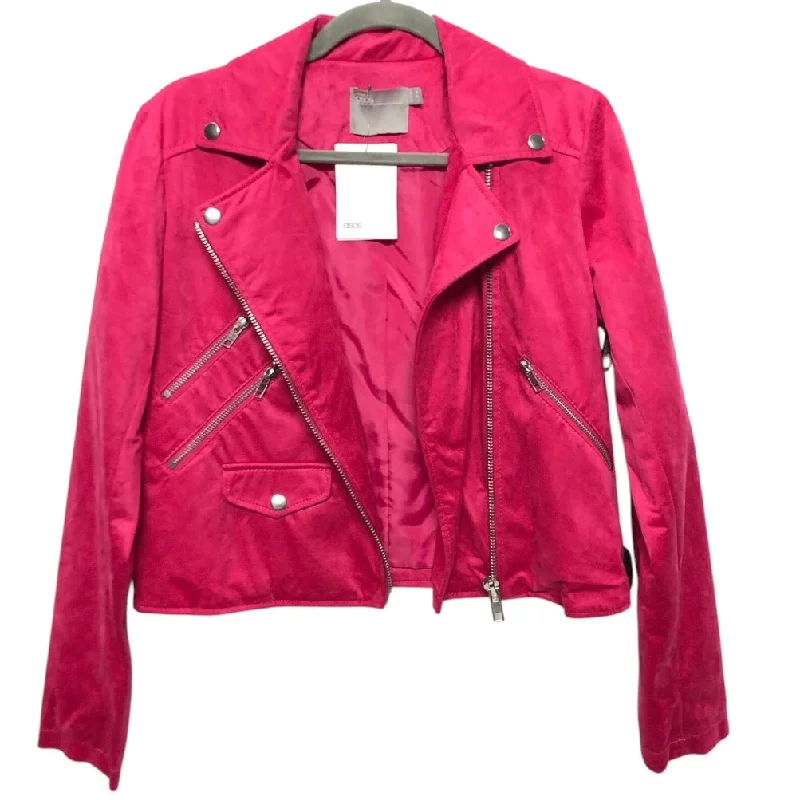 Fashion Sale Live Now – Upgrade Your Style For Less Jacket Moto By Asos In Pink, Size:4