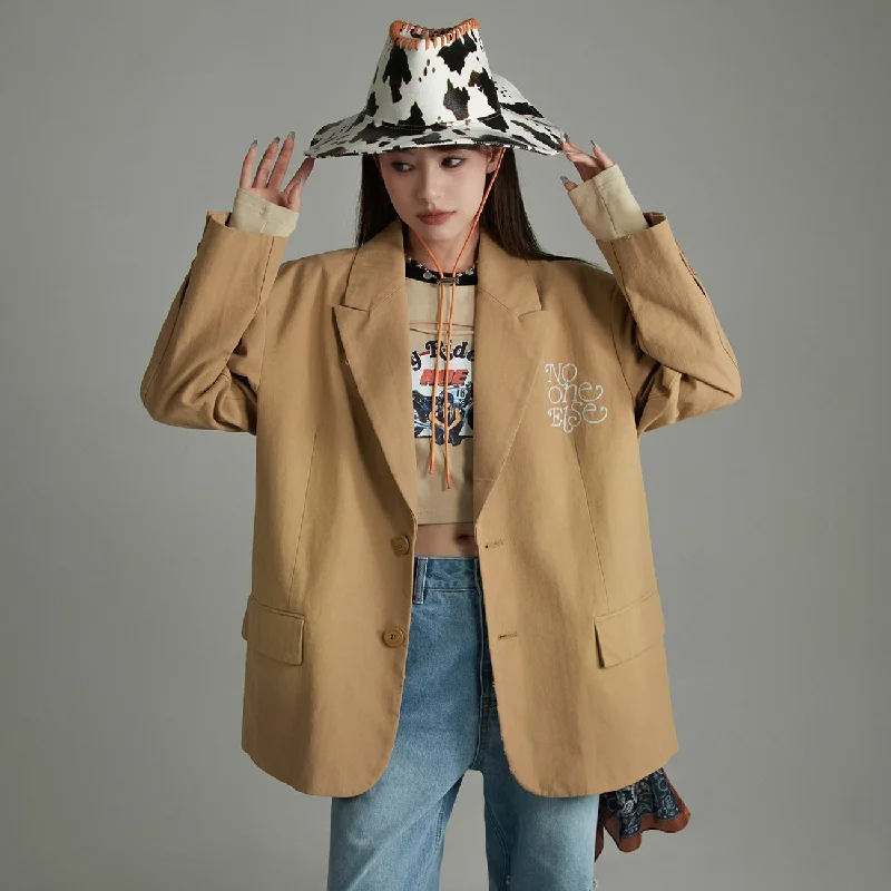 Premium Fashion At Budget-Friendly Prices Noe Simple Loose Fit Blazer Outer Jacket