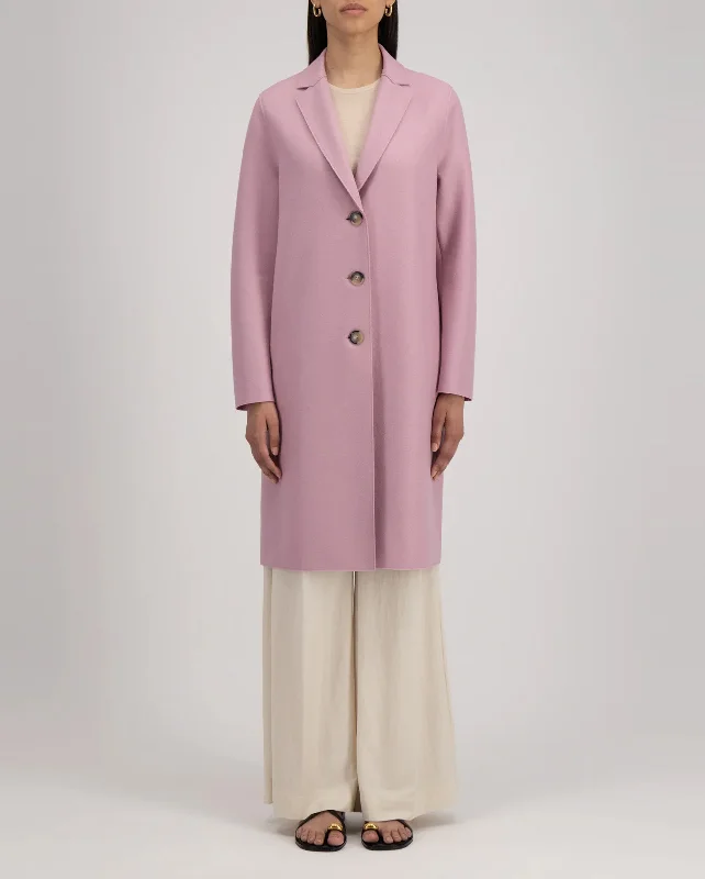 Premium Fashion At Promotional Prices – Limited Time Only LIGHT PRESSED WOOL OVERCOAT / DUSTY ROSE