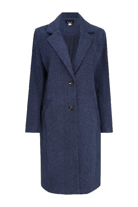 Women's Party Clothes Poly Viscose fully lined Coat | INDIGO | 8022ZR