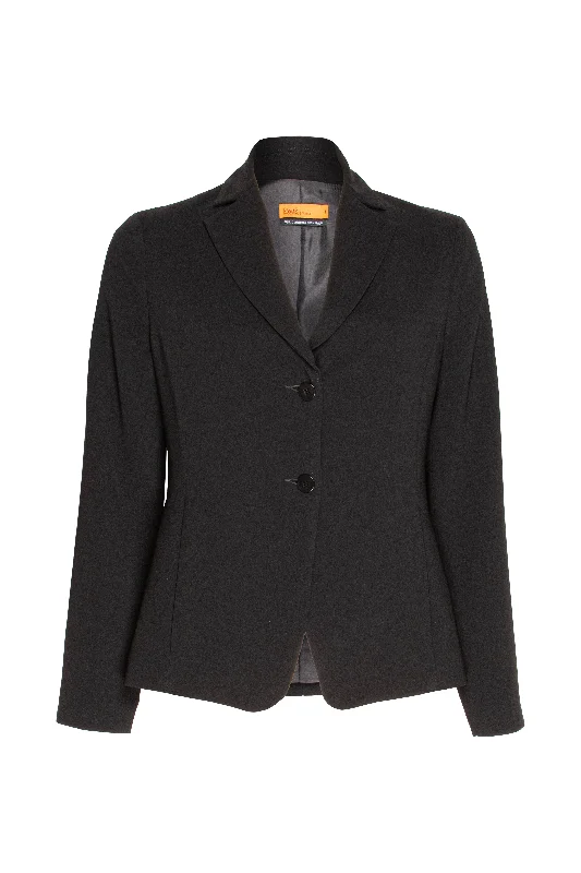 Women's Athletic Garments High Revere Collar Jacket - Black 8620